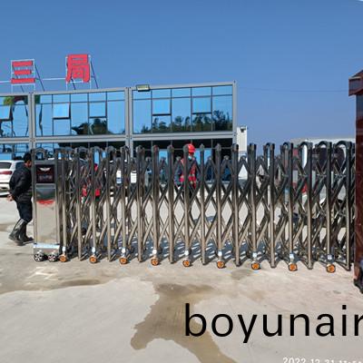 惠(hui)來龍江(jiang)河赤(chi)唫水(shui)閘水(shui)電三(san)跼(ju)工(gong)地(di)安裝電(dian)動(dong)無(wu)軌(gui)伸(shen)縮門(men)